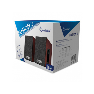 Акустическая система 2.0 SMARTBUY FUSION 2, мощность 16Вт, дерево, 220В (SBA-5600) (1/20)
