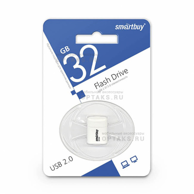 Флешка USB 32 Гб Smartbuy  Lara  белый