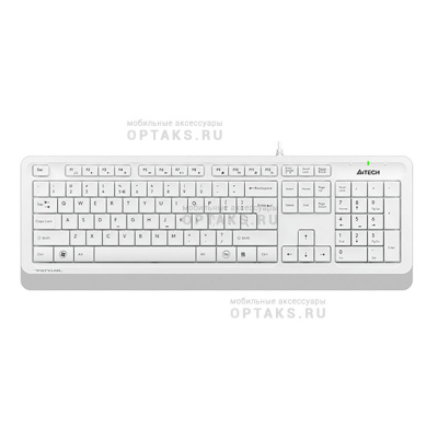Клавиатура A4TECH Fstyler FK10 белый/серый USB Multimedia
