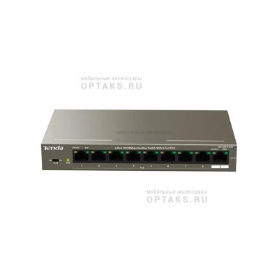 Коммутатор TENDA TEF1109P-8-102W (L2) 9x100Мбит/с 8PoE 92W неуправляемый