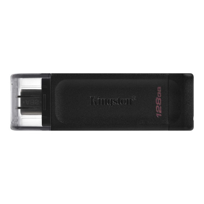 Флешка USB3.0 128 Гб Kingston  DataTraveler 70  (USB 3.0/3.2 + Type C)  чёрный