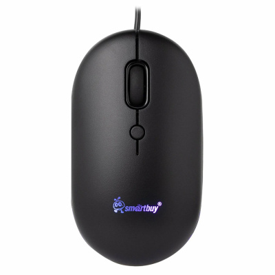 Мышь проводная Smartbuy 328 бесшумная с подсветкой, черный (1/40)