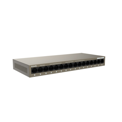 Коммутатор TENDA TEG1016M, 16 портовый гигабитный неуправляемый, 16-Port Gigabit Ethernet Switch (1/10)