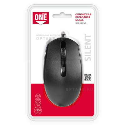 Мышь проводная Smartbuy ONE 280-K черная (SBM-280-K) (1/40)