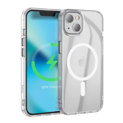 Чехол Hoco Premium Magnetic series airbag, iPhone 16 Pro, transparent