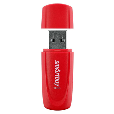 Флешка USB 16GB Smartbuy  Scout  красный