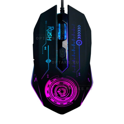 Мышь игровая, Smartbuy RUSH 727G, проводная, черная