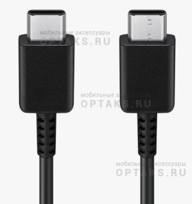 Кабель Samsung FAST CHARGING Type-С to Type-С Cable 3A (Качество ААА), черный, в коробке