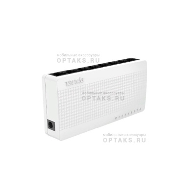 Неуправляемый коммутатор Tenda S108, 8 портов, до 100 Мбит/с, 1.6 Гбит/сек, Auto MDI/MDIX (1/100)