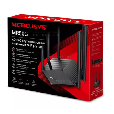 Роутер беспроводной двухдиапазонный Mercusys MR50G 10/100/1000BASE-TX